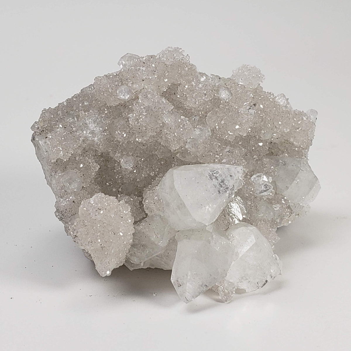 Apophyllite and Prehnite Crystal Cluster | 97 grams | Mumbai, India 2
