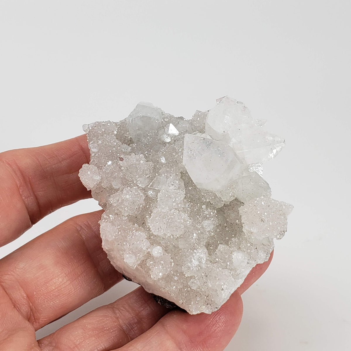 Apophyllite and Prehnite Crystal Cluster | 97 grams | Mumbai, India 6