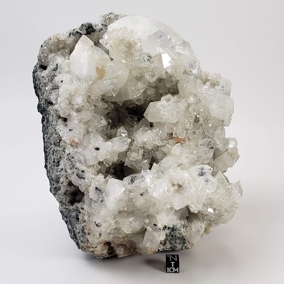  Apophyllite and Stilbite on Chalcedony Druse | 3.71 KG | Double Terminated Crystal | Jalgaon, India 8