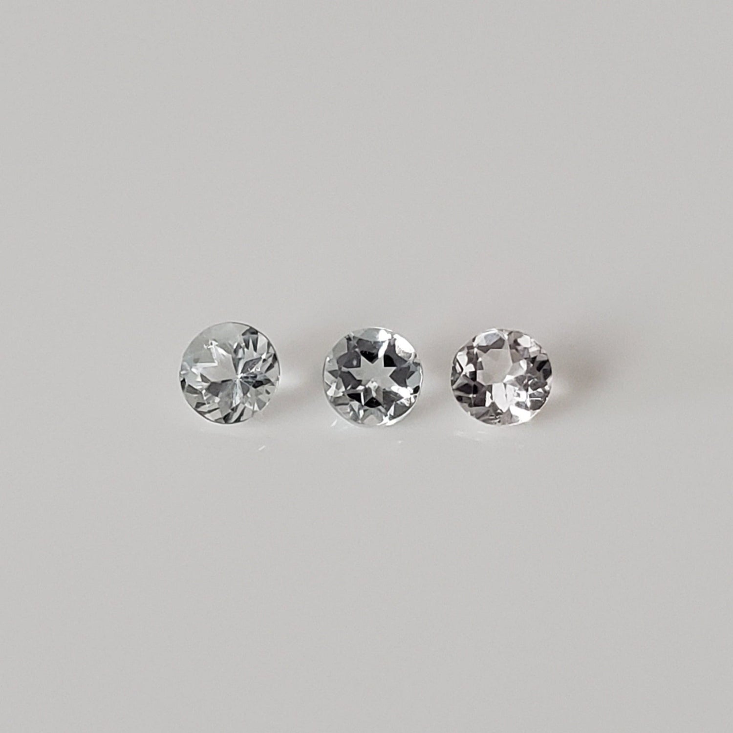  Aquamarine | 3 Piece Gemstone Lot | Round Cut | Blue | 2.8mm 0.24tcw | SO24 