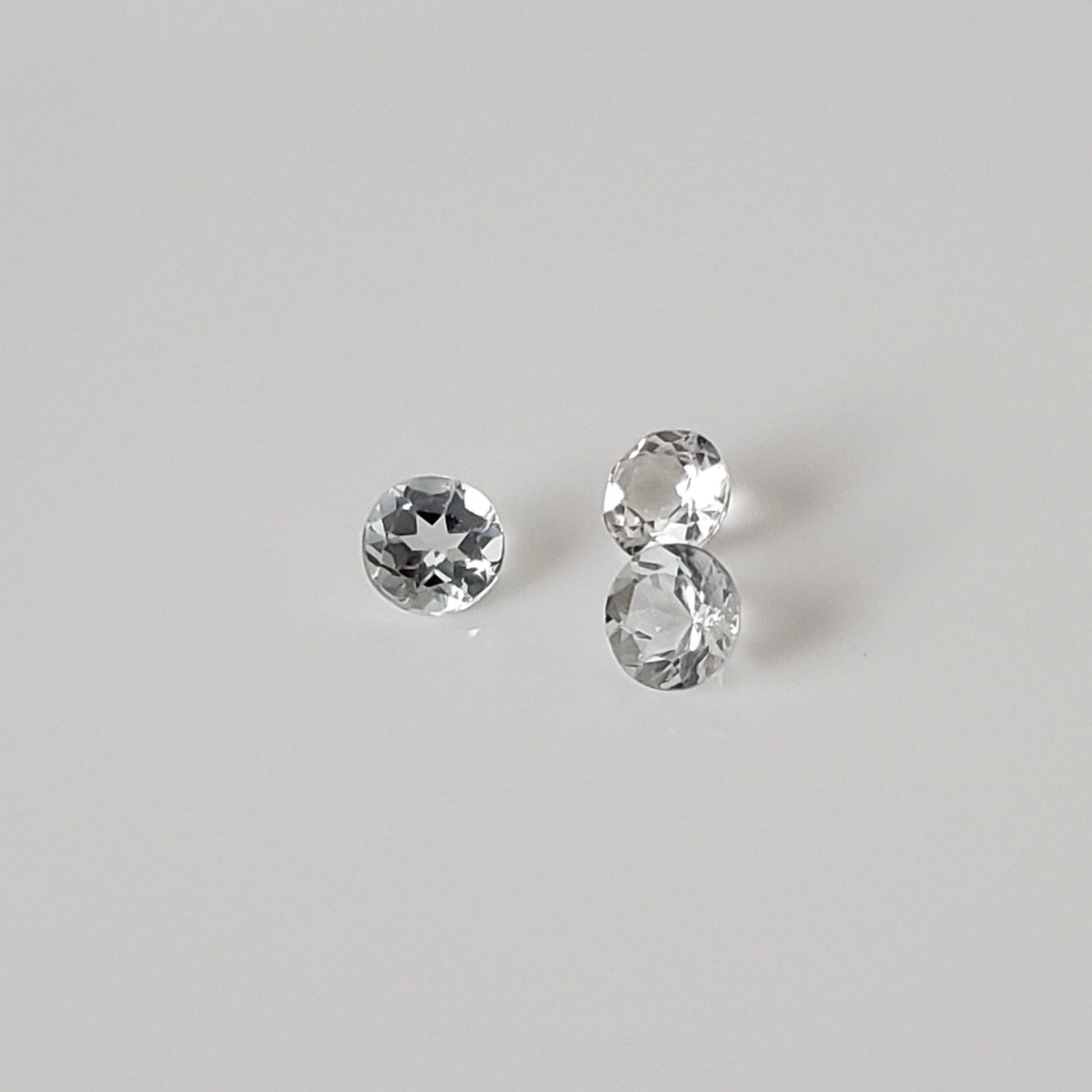  Aquamarine | 3 Piece Gemstone Lot | Round Cut | Blue | 2.8mm 0.24tcw | SO24 1