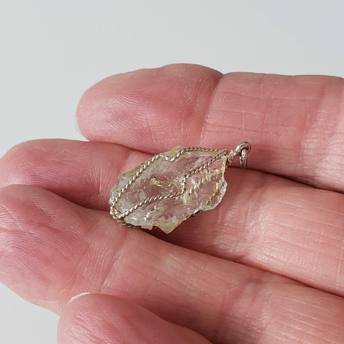  Aquamarine Pendant | 925 Silver Wire Wrapped Pendant | Natural Raw Aquamarine 6