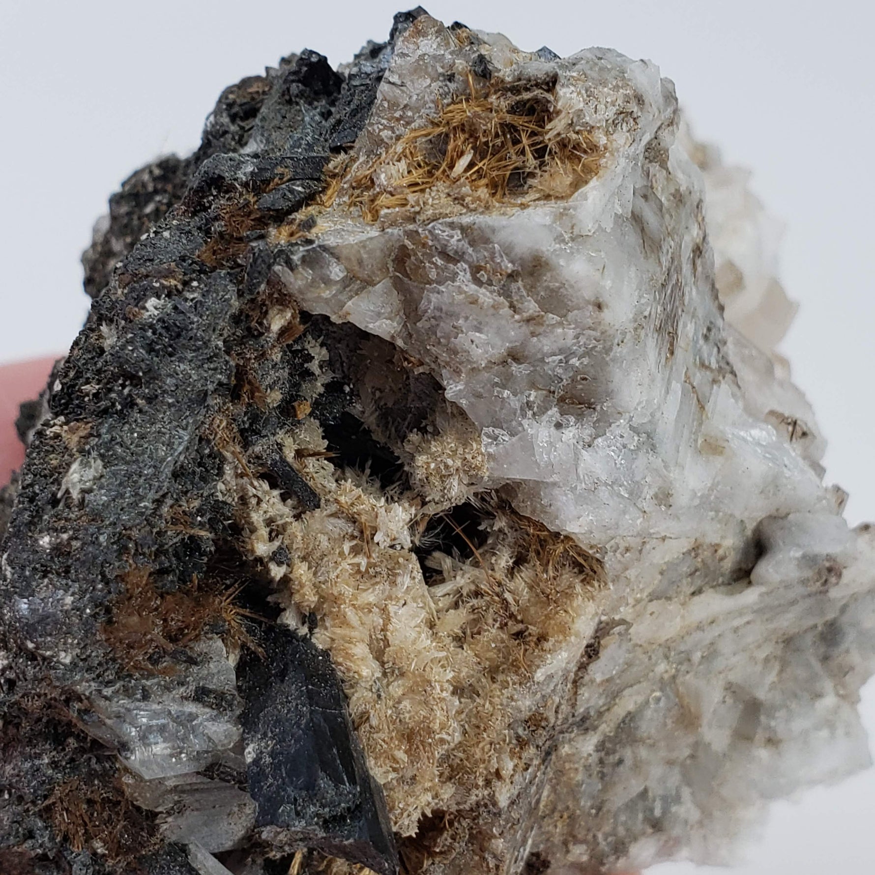  Astrophyllite and Natrolite Crystal Clusters | 149 grams | Mont-Saint-Hilaire, Québec, Canada 1