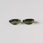  Authentic Moldavite | 2 Piece Lot | Oval Cut | 6x4mm | Chlum Region, Czech Republic 2