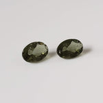  Authentic Moldavite | 2 Piece Lot | Oval Cut | 6x4mm | Chlum Region, Czech Republic 3