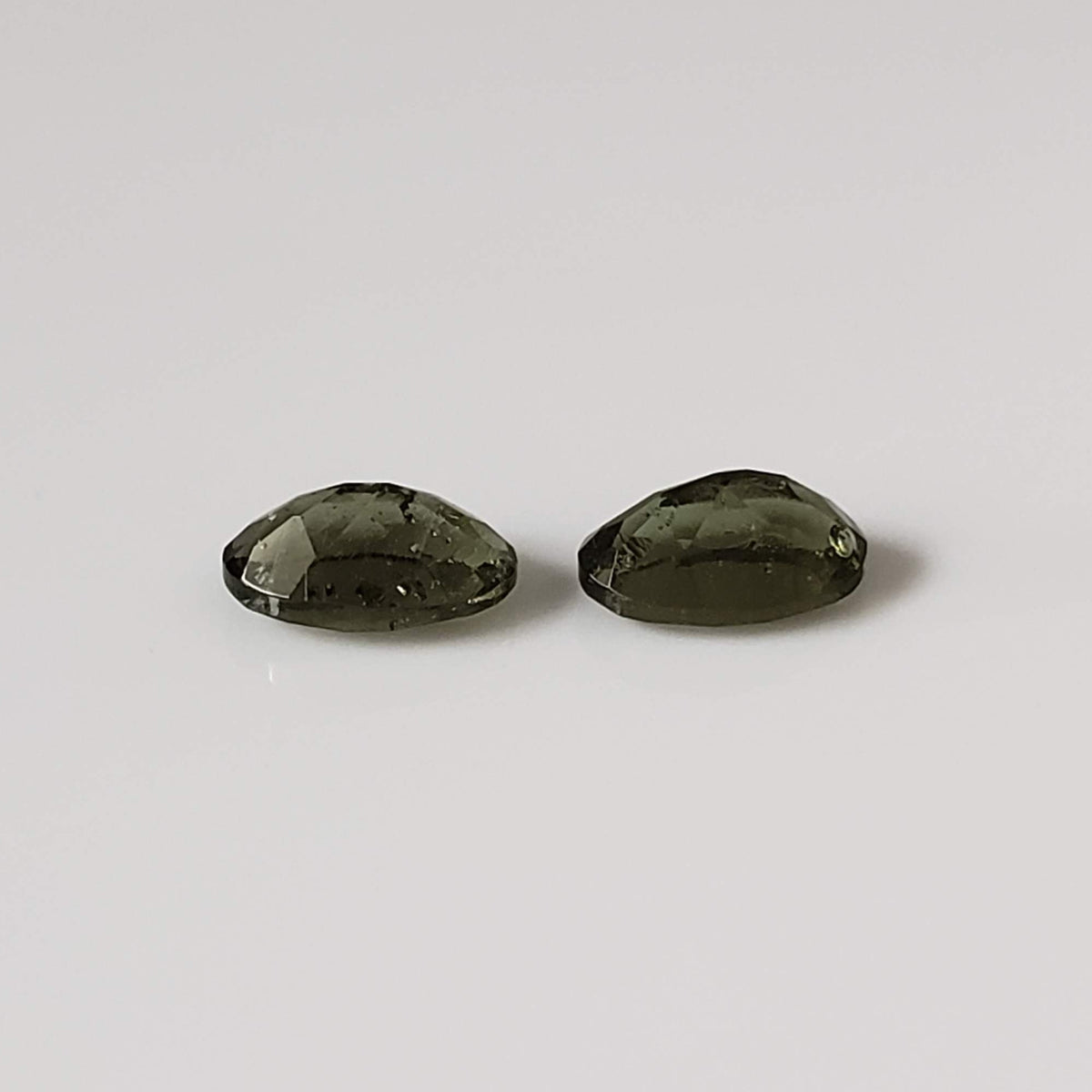  Authentic Moldavite | 2 Piece Lot | Oval Cut | 6x4mm | Chlum Region, Czech Republic 5