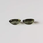 Authentic Moldavite | 2 Piece Lot | Oval Cut | 6x4mm | Chlum Region, Czech Republic 2