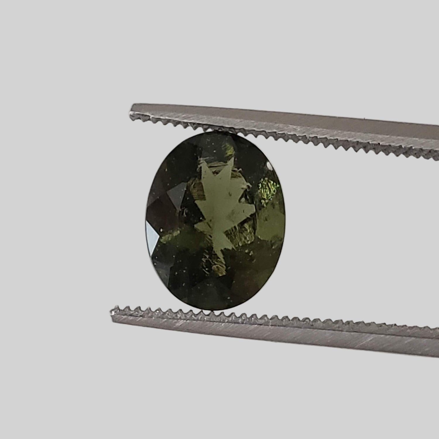  Authentic Moldavite | Oval Cut | 9x7mm | Chlum Region, Czech Republic 