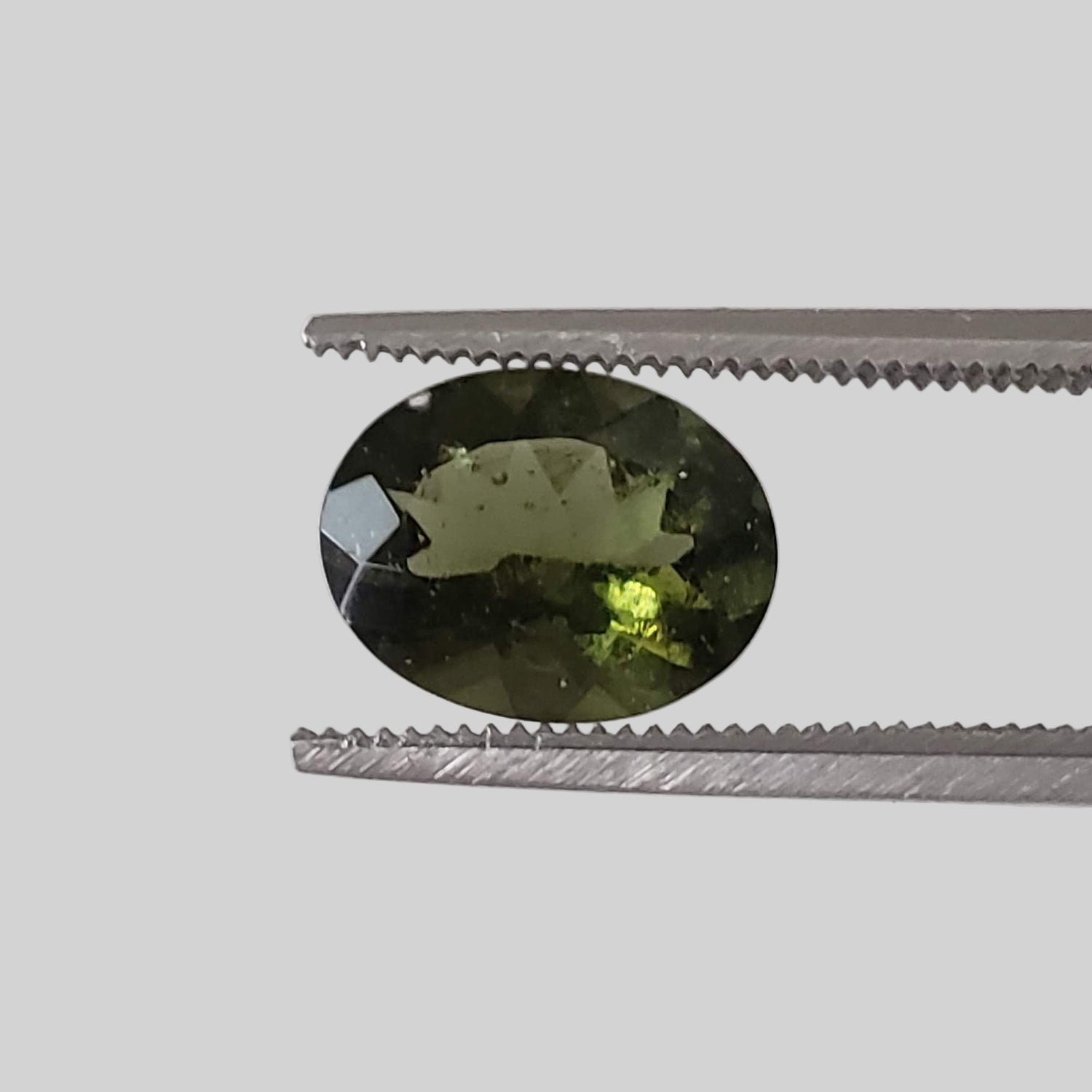  Authentic Moldavite | Oval Cut | 9x7mm | Chlum Region, Czech Republic 1