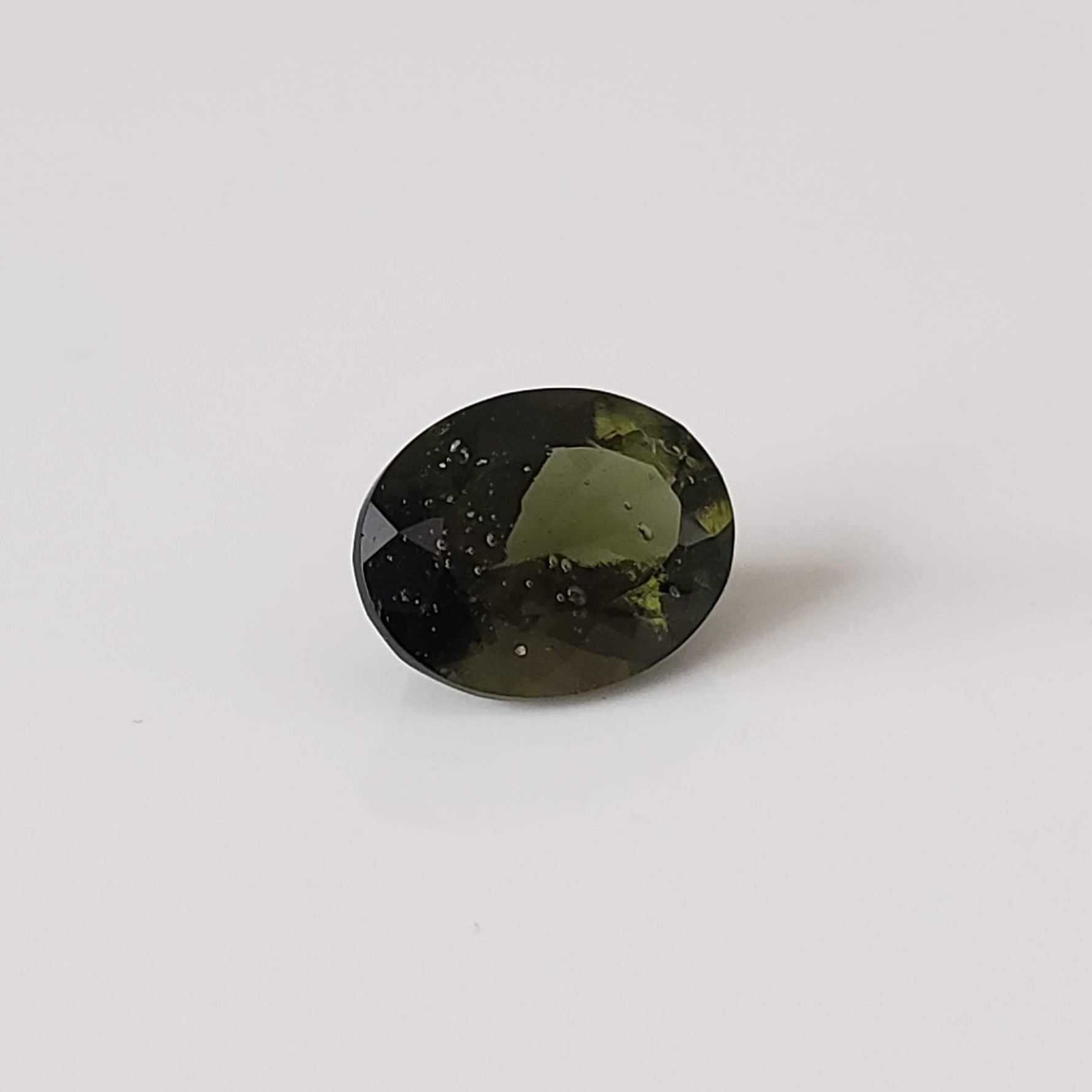  Authentic Moldavite | Oval Cut | 9x7mm | Chlum Region, Czech Republic 1