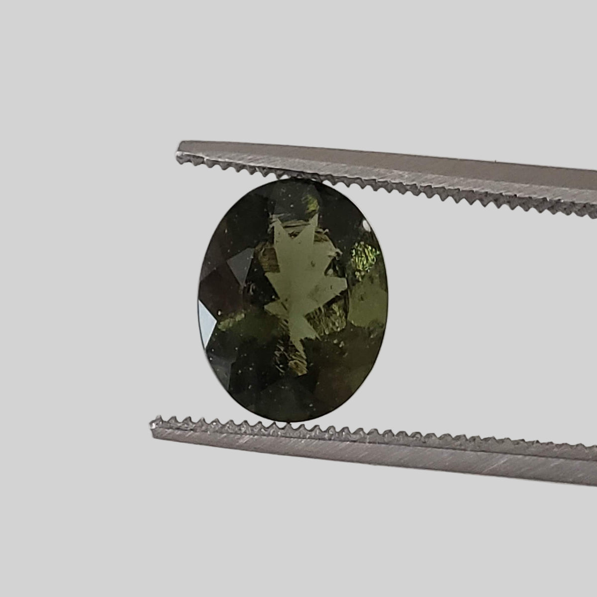  Authentic Moldavite | Oval Cut | 9x7mm | Chlum Region, Czech Republic 