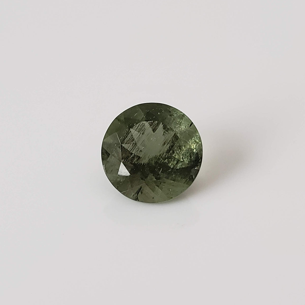  Authentic Moldavite | Round Cut | 8mm | Chlum Region, Czech Republic 2