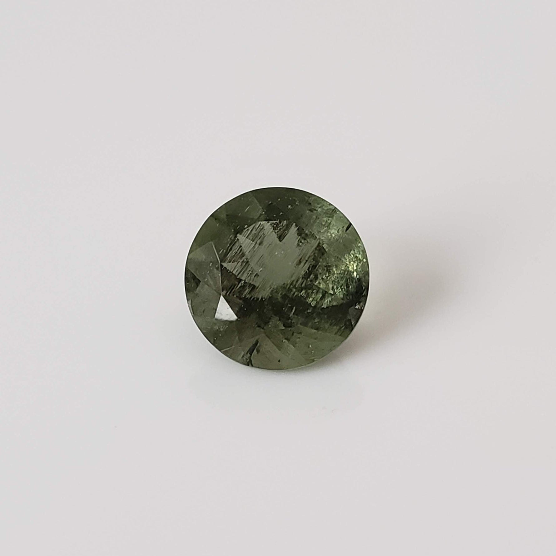  Authentic Moldavite | Round Cut | 8mm | Chlum Region, Czech Republic 2