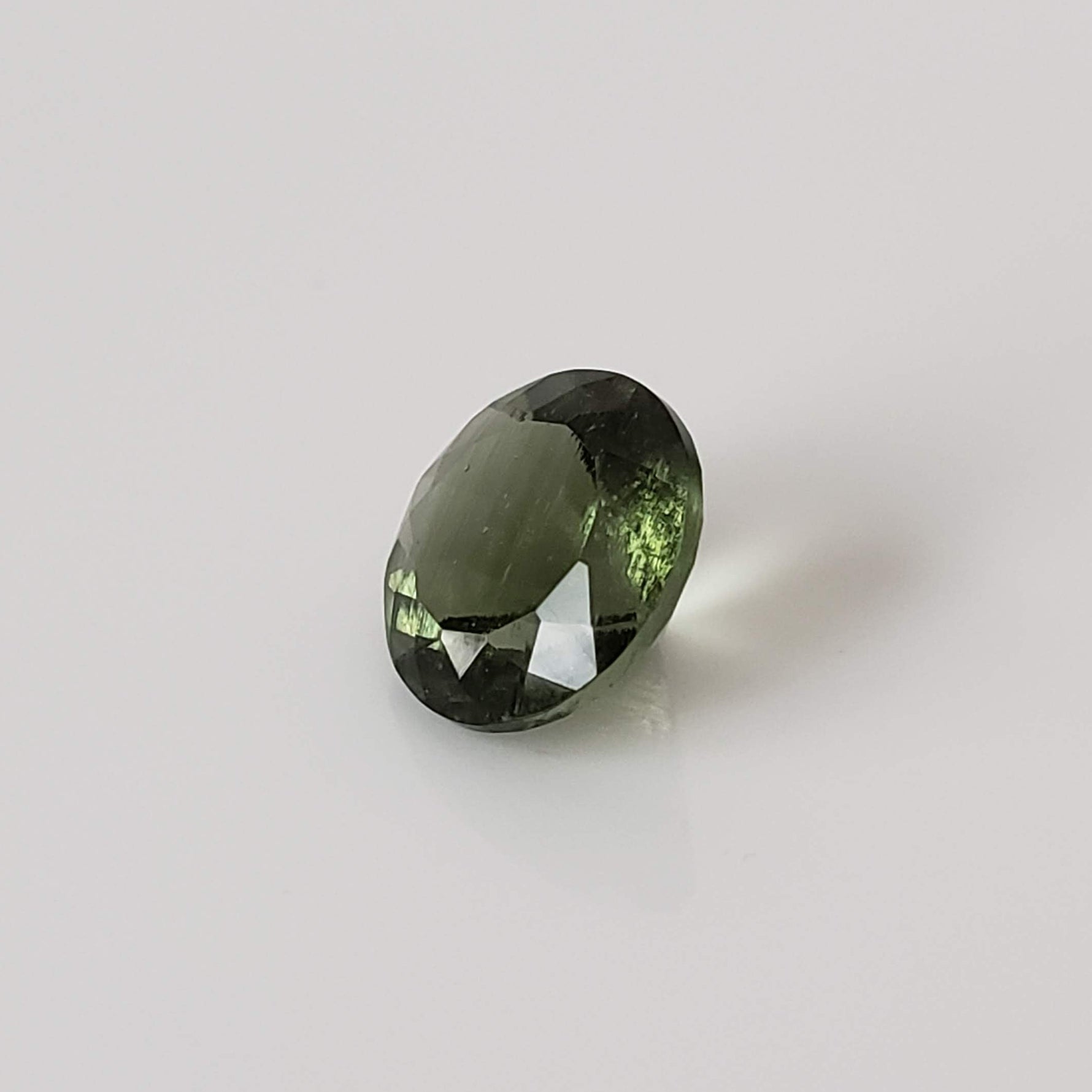  Authentic Moldavite | Round Cut | 8mm | Chlum Region, Czech Republic 4