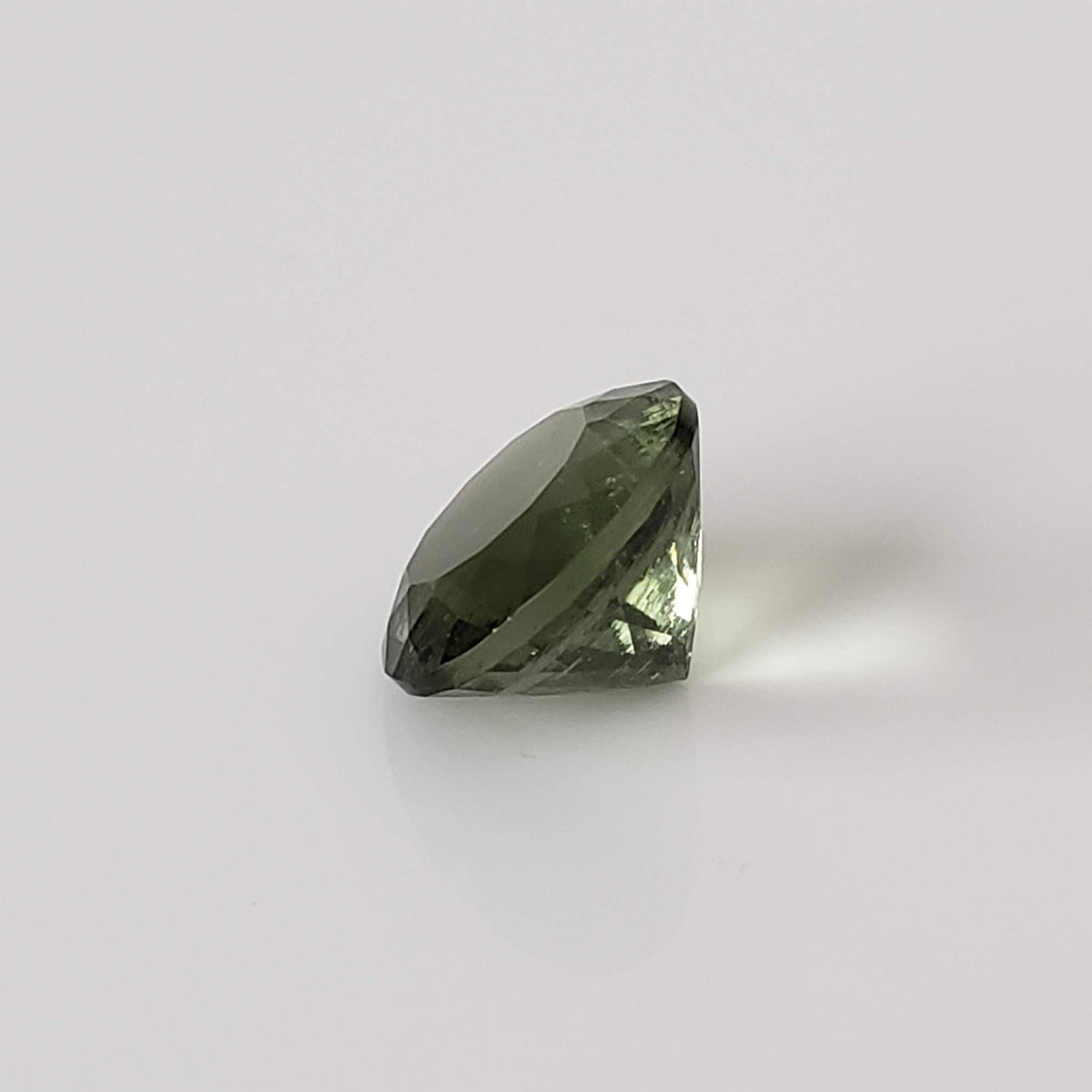  Authentic Moldavite | Round Cut | 8mm | Chlum Region, Czech Republic 5