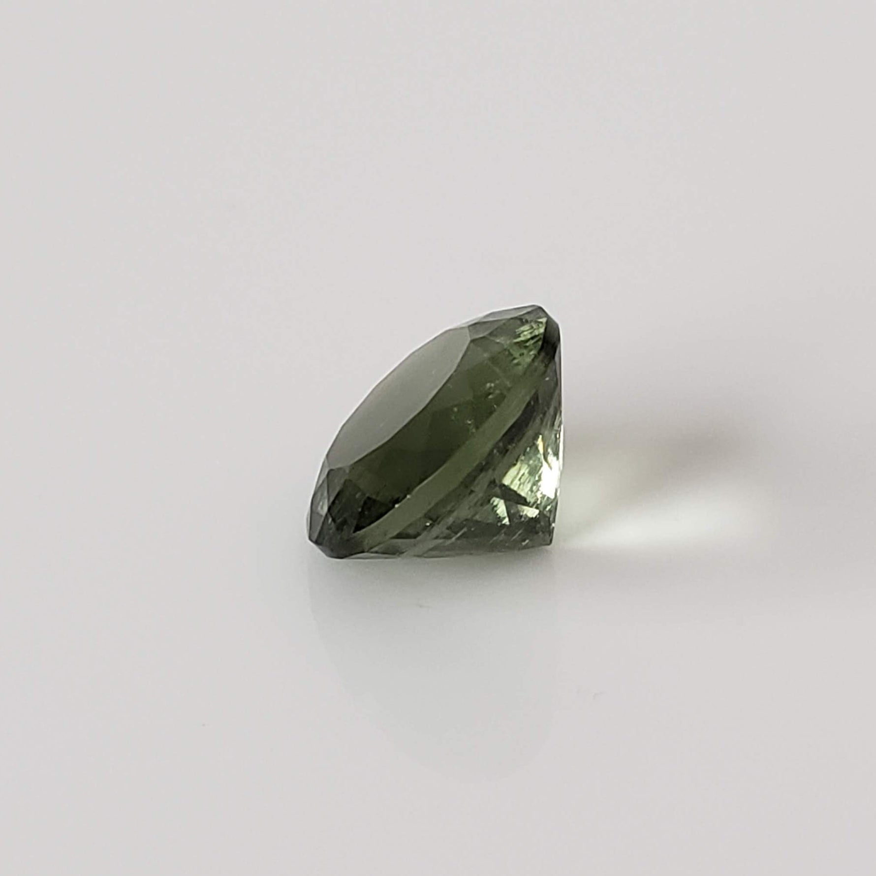  Authentic Moldavite | Round Cut | 8mm | Chlum Region, Czech Republic 5