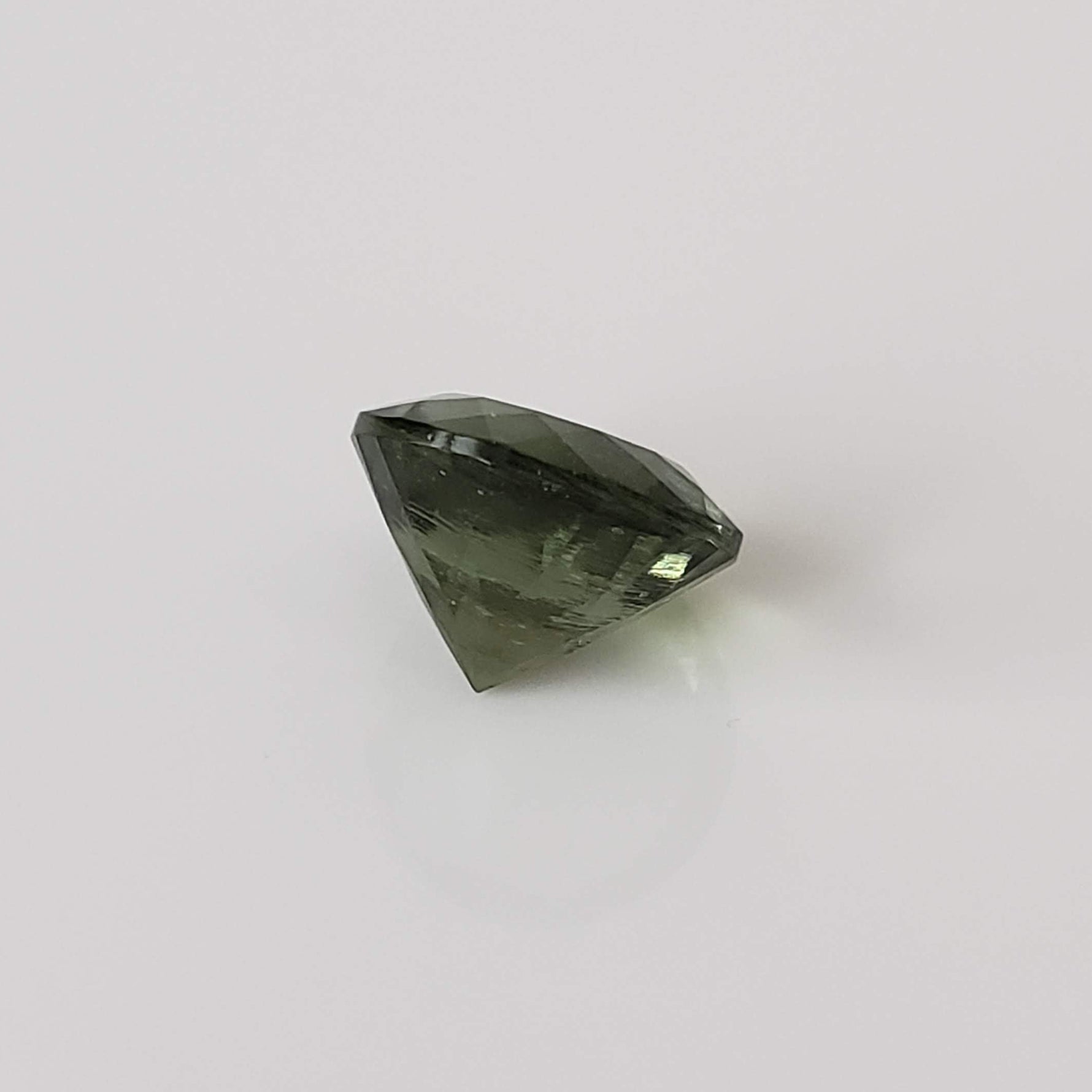  Authentic Moldavite | Round Cut | 8mm | Chlum Region, Czech Republic 6