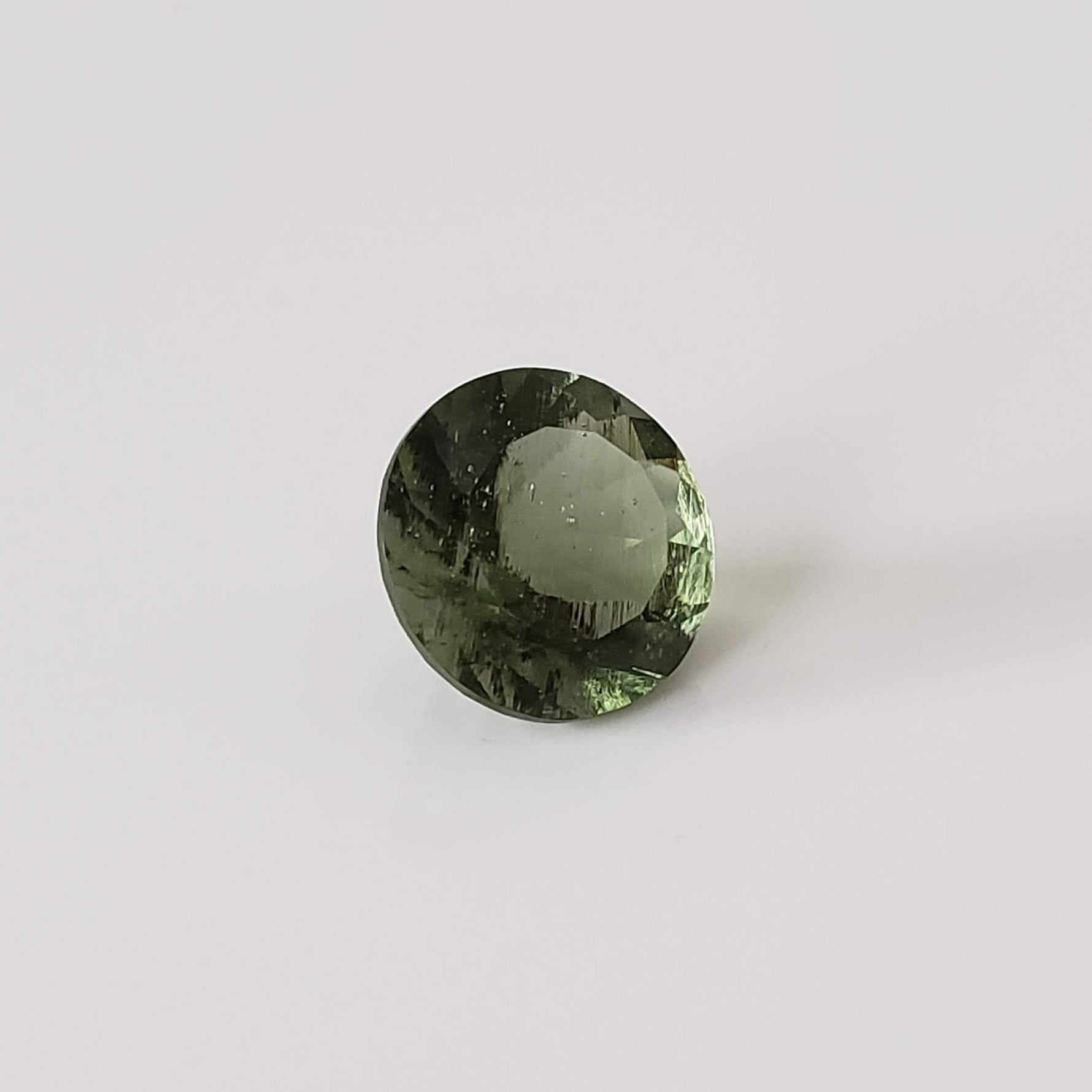  Authentic Moldavite | Round Cut | 8mm | Chlum Region, Czech Republic 7