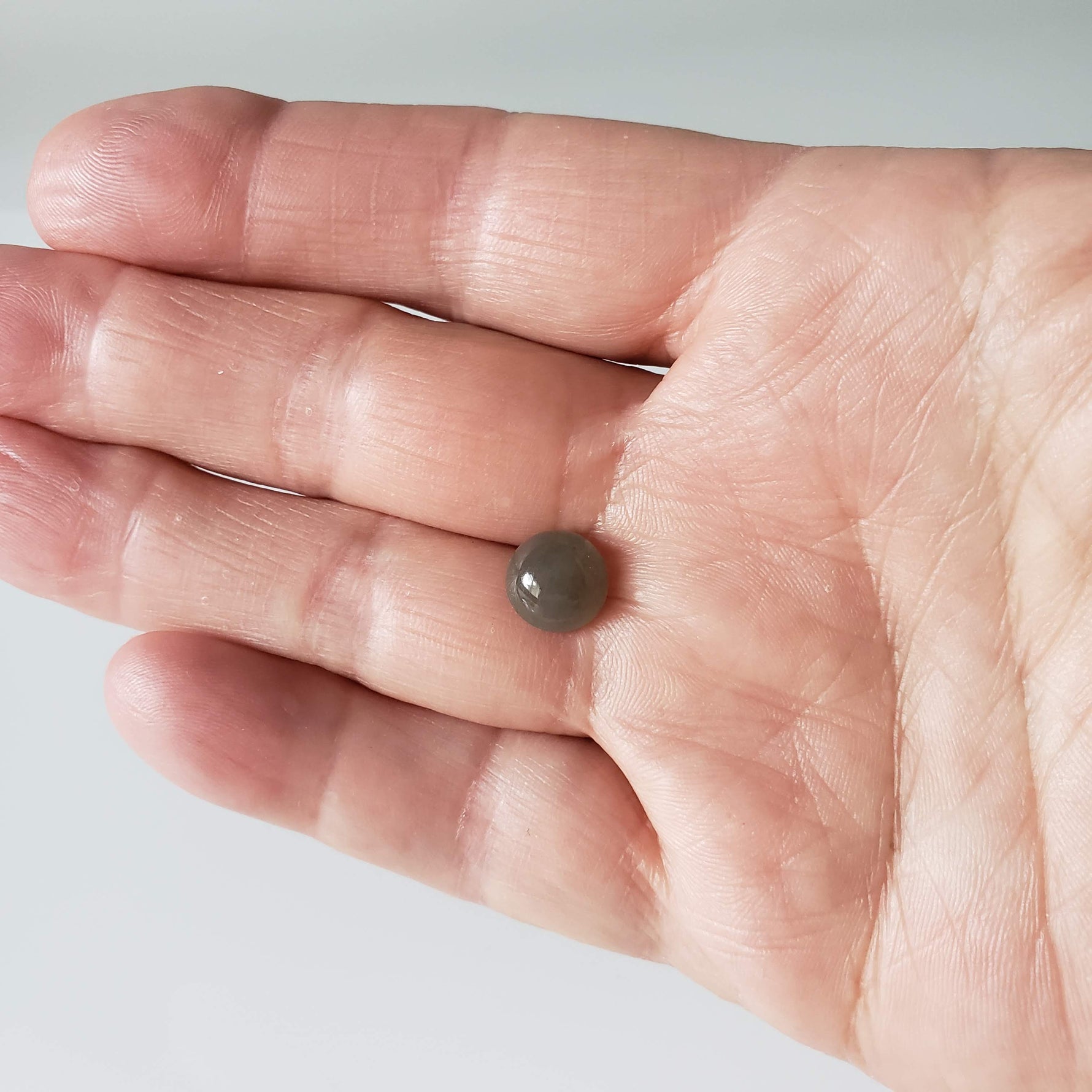  Aventurine | Round Cabochon | Gray | 9.7mm 3.6ct 4