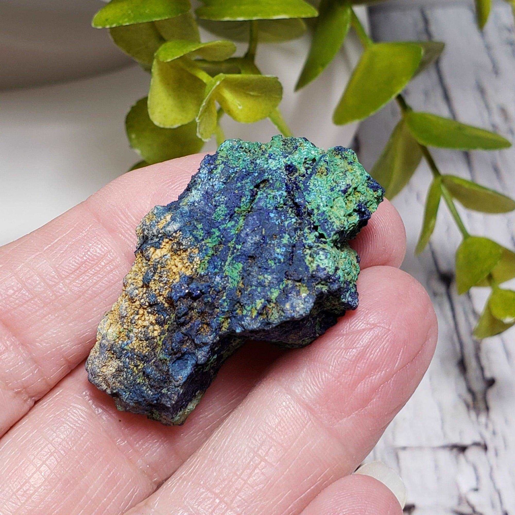  Azurite and Malachite Crystal | 24.7g | Bou Beker, Morocco | SO24 3