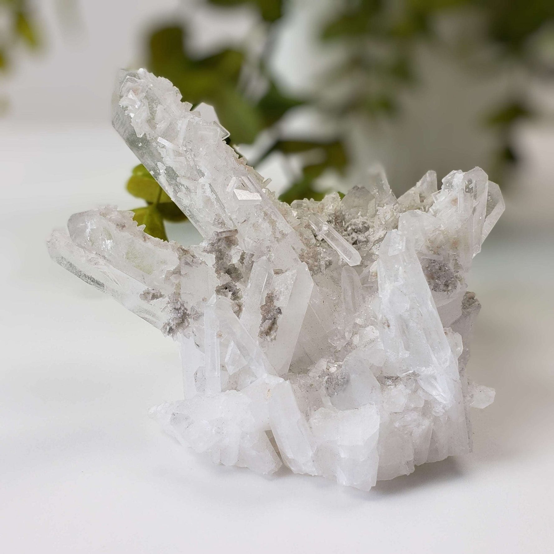  Barite Crystals on Quartz Points | 228.77 gr | Le Shan, Sichuan Province, China 