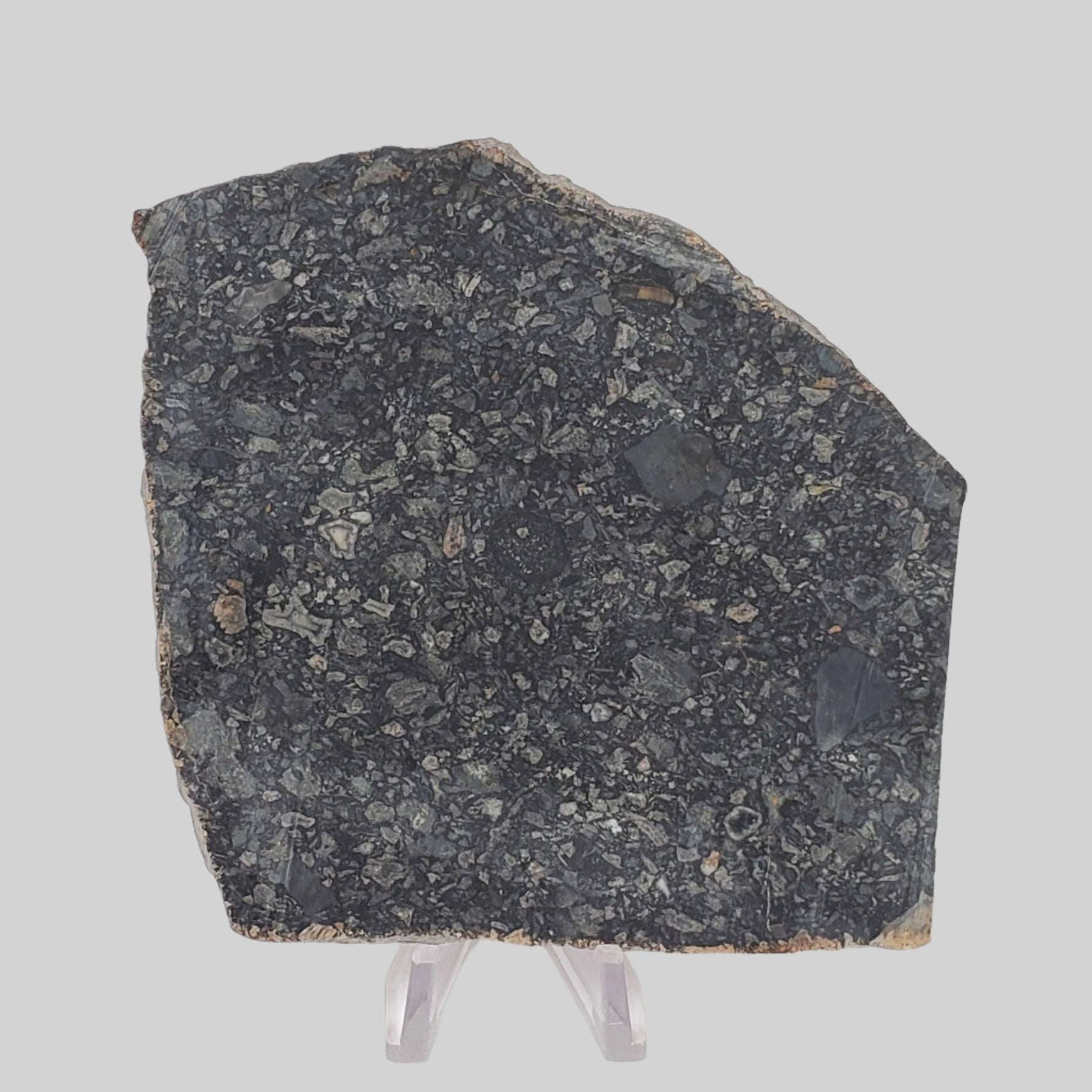 Black Onaping | 191 Grams | Impactite Breccia Slice | Sudbury Structure, Canada 1