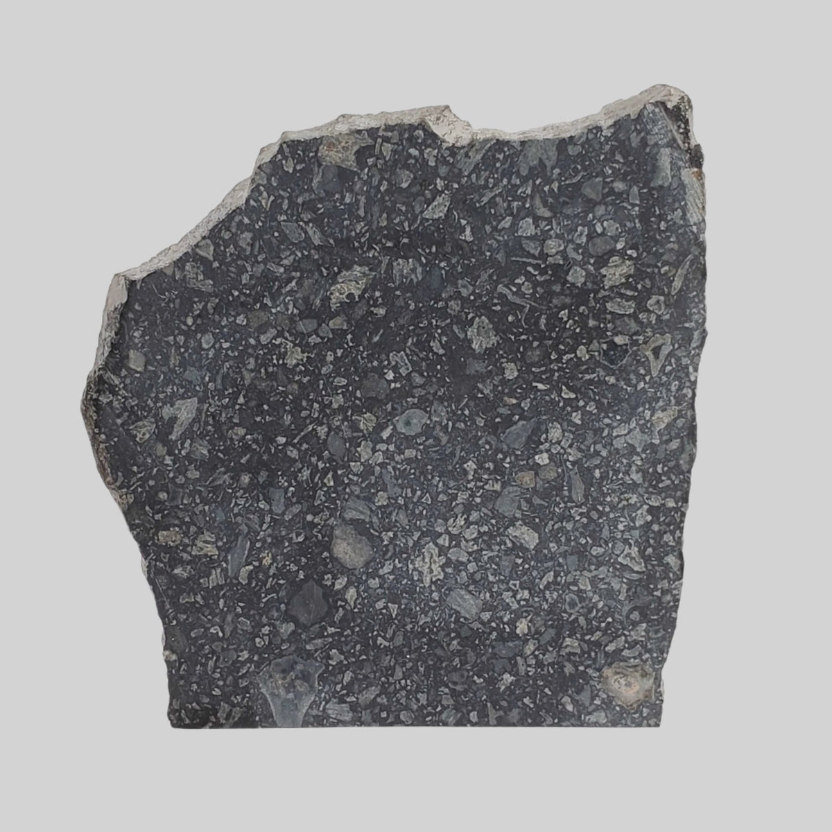  Black Onaping | 217 Grams | Impactite Breccia Slice | Sudbury Structure, Canada 1