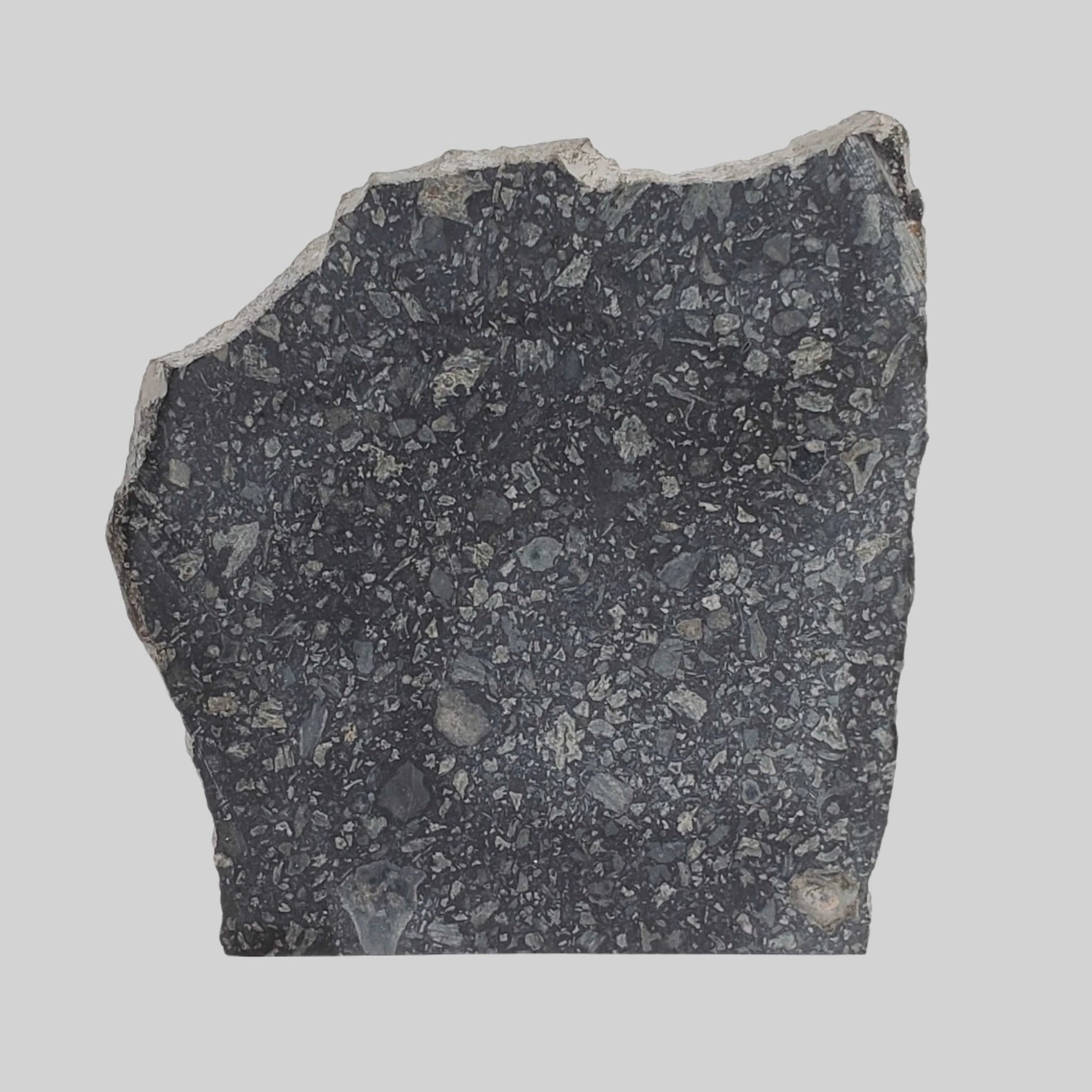  Black Onaping | 217 Grams | Impactite Breccia Slice | Sudbury Structure, Canada 1