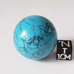 Blue Howlite Sphere | 30 mm 1.2 inches | 30.8 grams 5