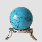 Blue Howlite Sphere | 30 mm 1.2 inches | 30.8 grams 1