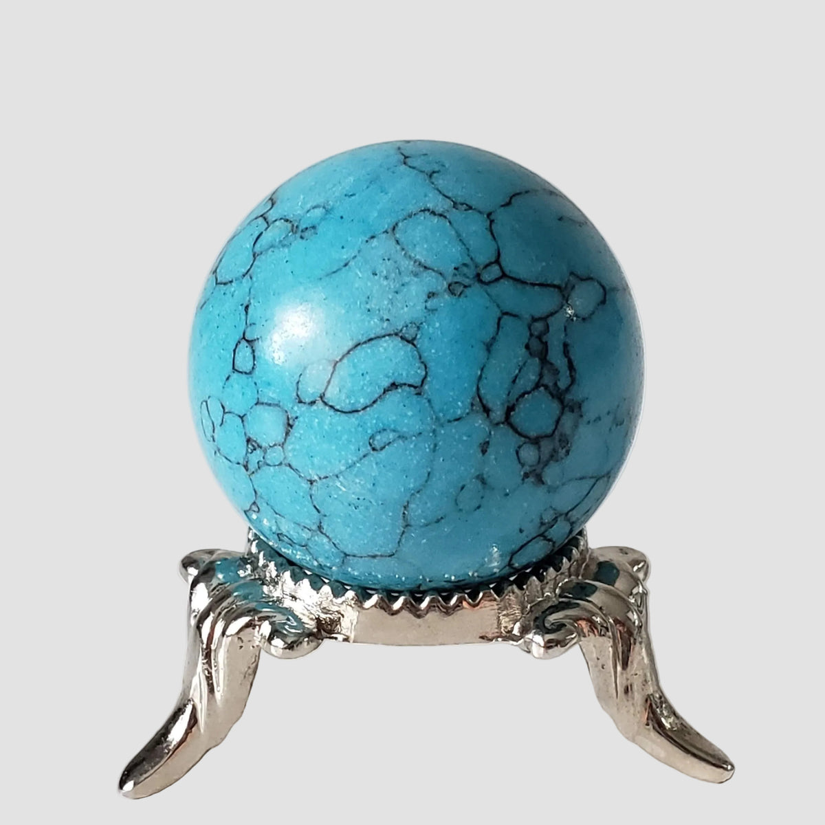 Blue Howlite Sphere | 30 mm 1.2 inches | 30.8 grams 2
