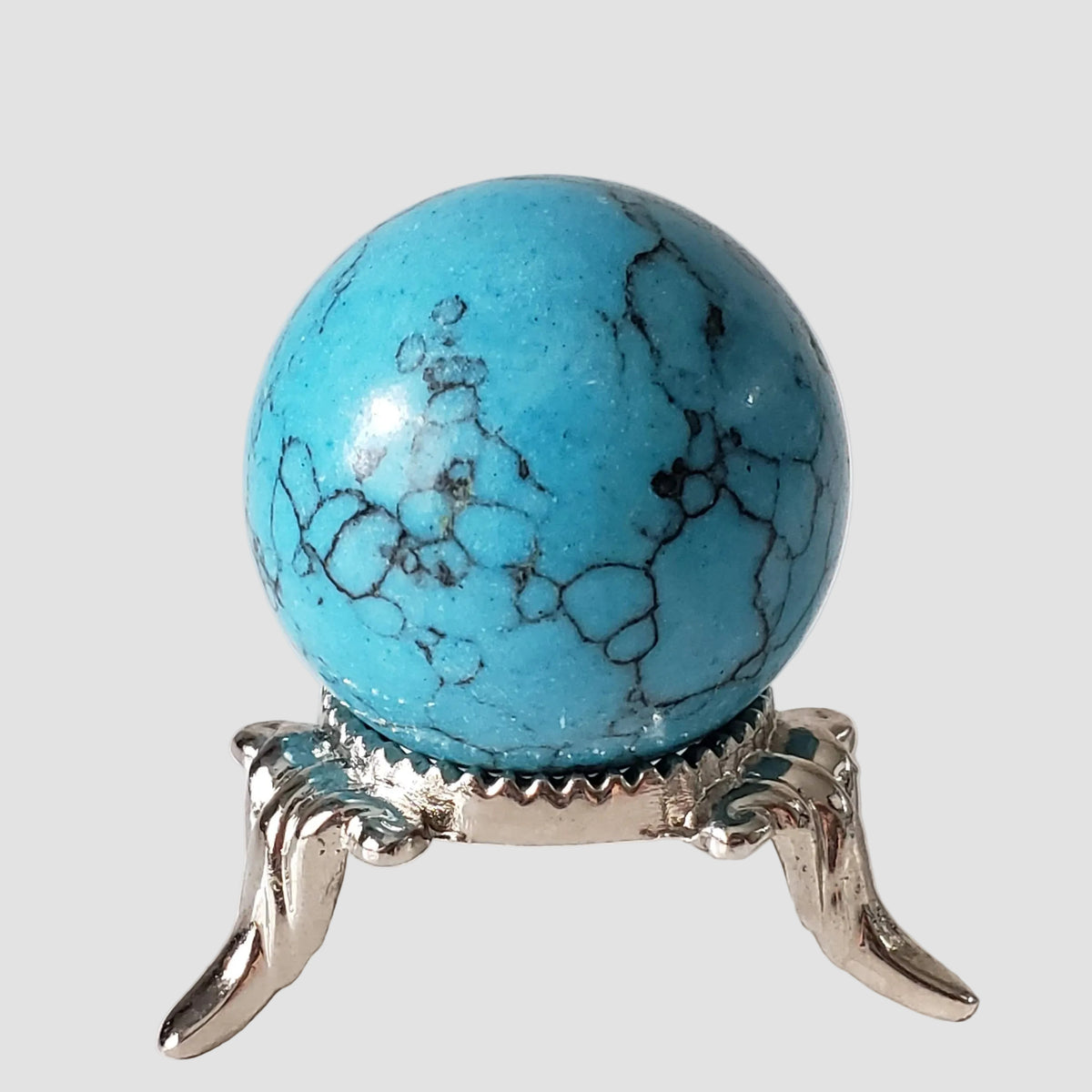 Blue Howlite Sphere | 30 mm 1.2 inches | 30.8 grams 0