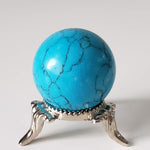 Blue Howlite Sphere | 30 mm 1.2 inches | 31.7 grams 0