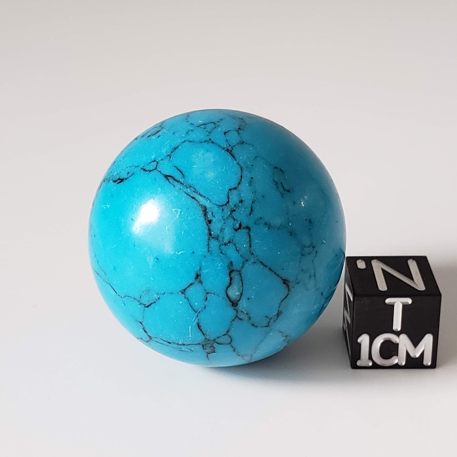 Blue Howlite Sphere | 30 mm 1.2 inches | 31.7 grams 6