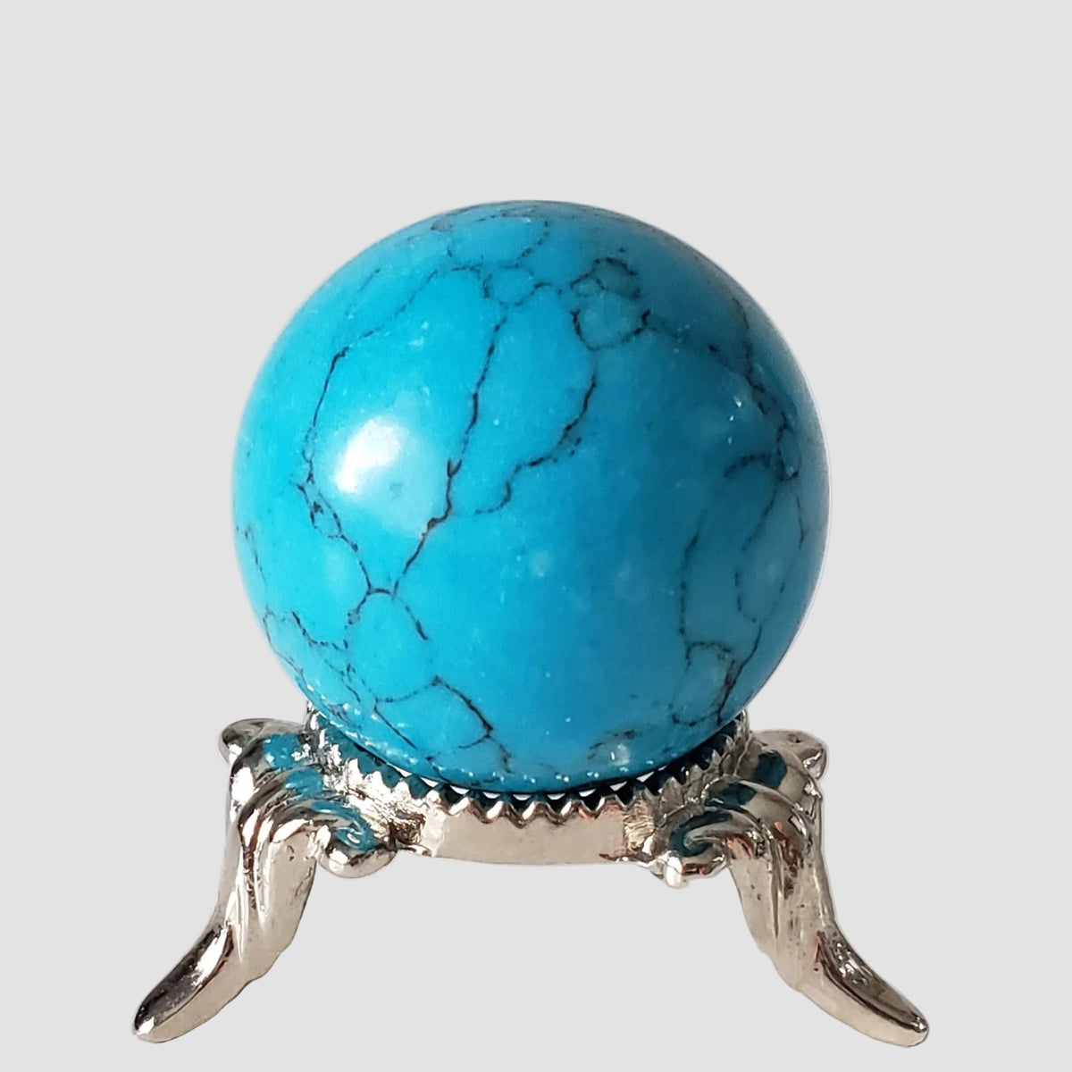Blue Howlite Sphere | 30 mm 1.2 inches | 31.7 grams 0