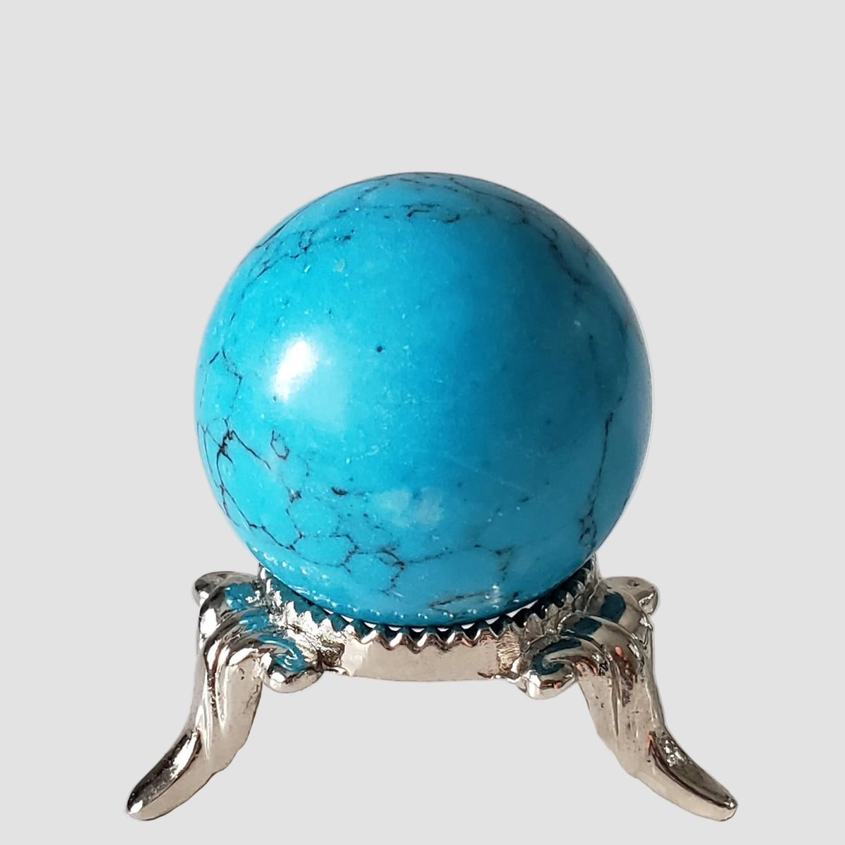 Blue Howlite Sphere | 30 mm 1.2 inches | 31.7 grams 2