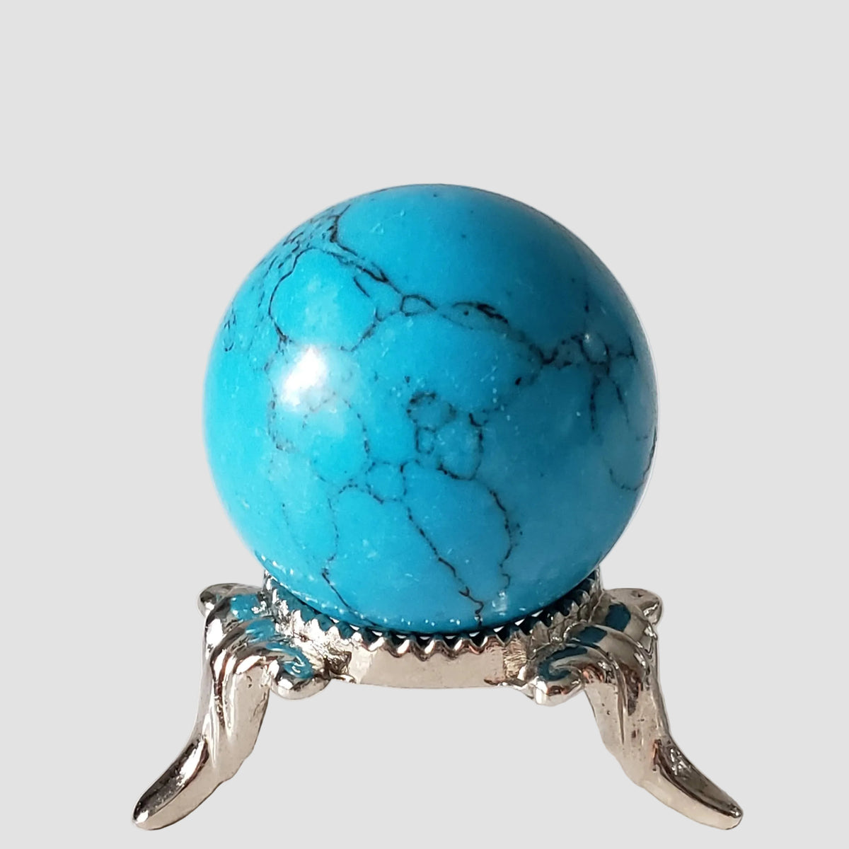 Blue Howlite Sphere | 30 mm 1.2 inches | 31.7 grams 3