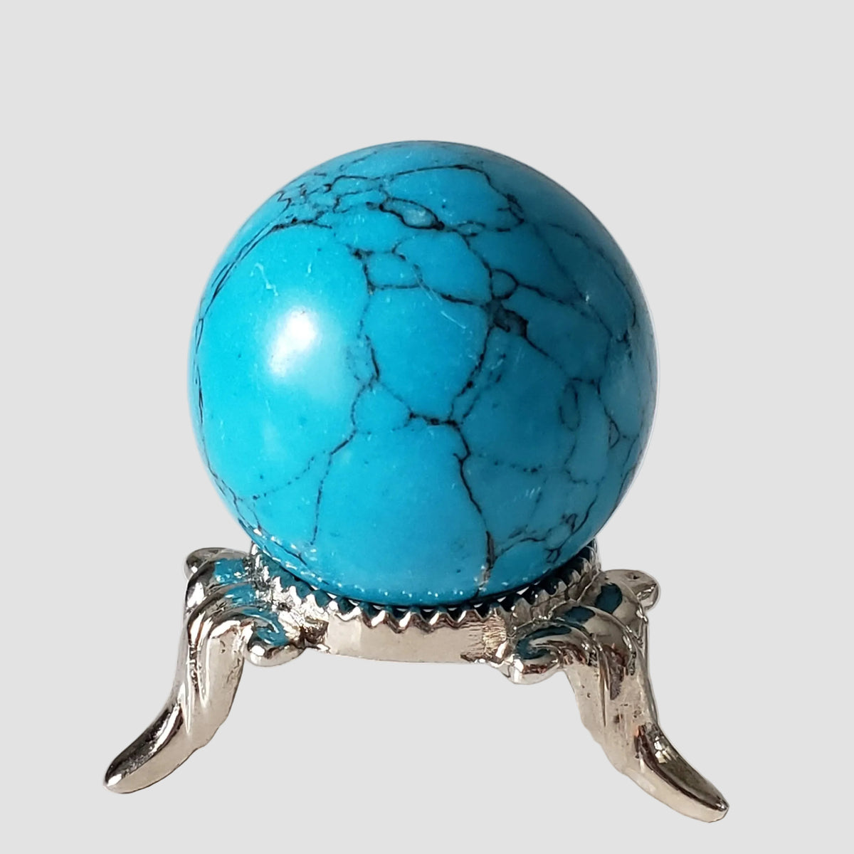 Blue Howlite Sphere | 30 mm 1.2 inches | 31.7 grams 4
