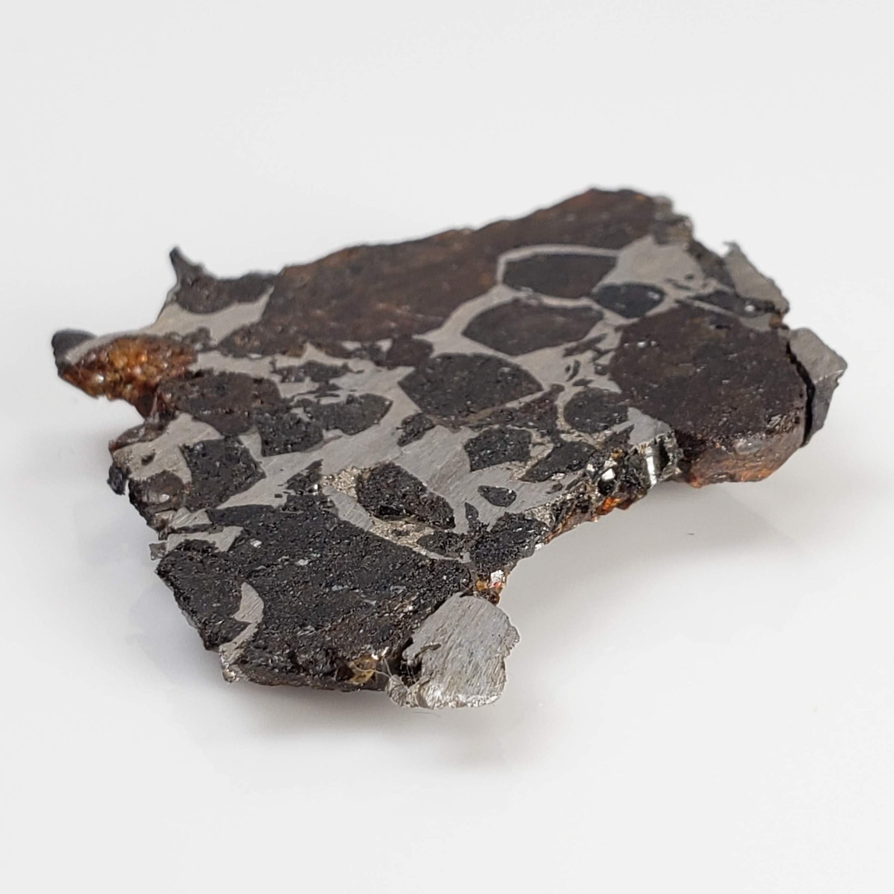 Brahin Meteorite | 7.5 Grams | Part End Cut | Pallasite Stony Iron | Rare | Belarus 6