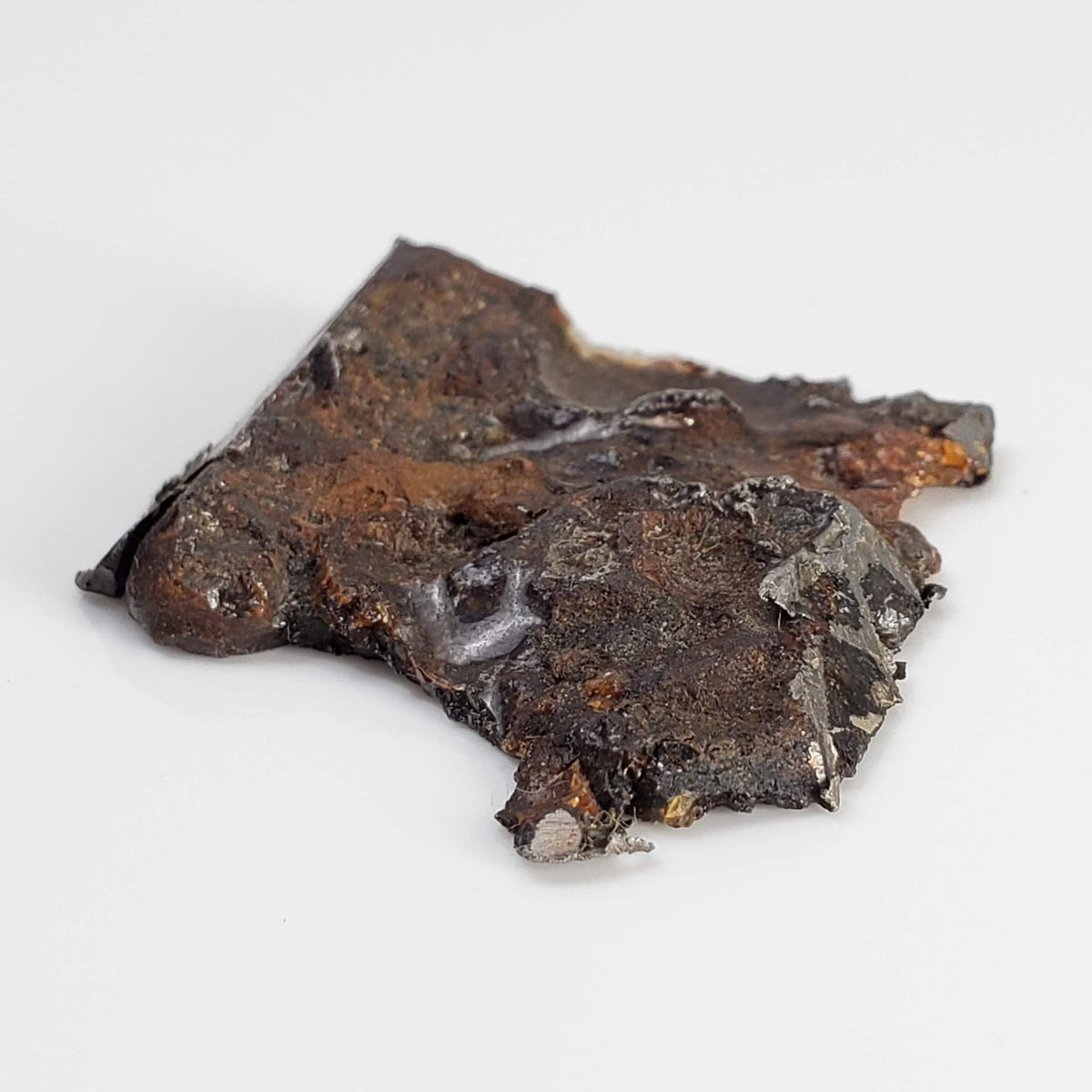  Brahin Meteorite | 7.5 Grams | Part End Cut | Pallasite Stony Iron | Rare | Belarus 8