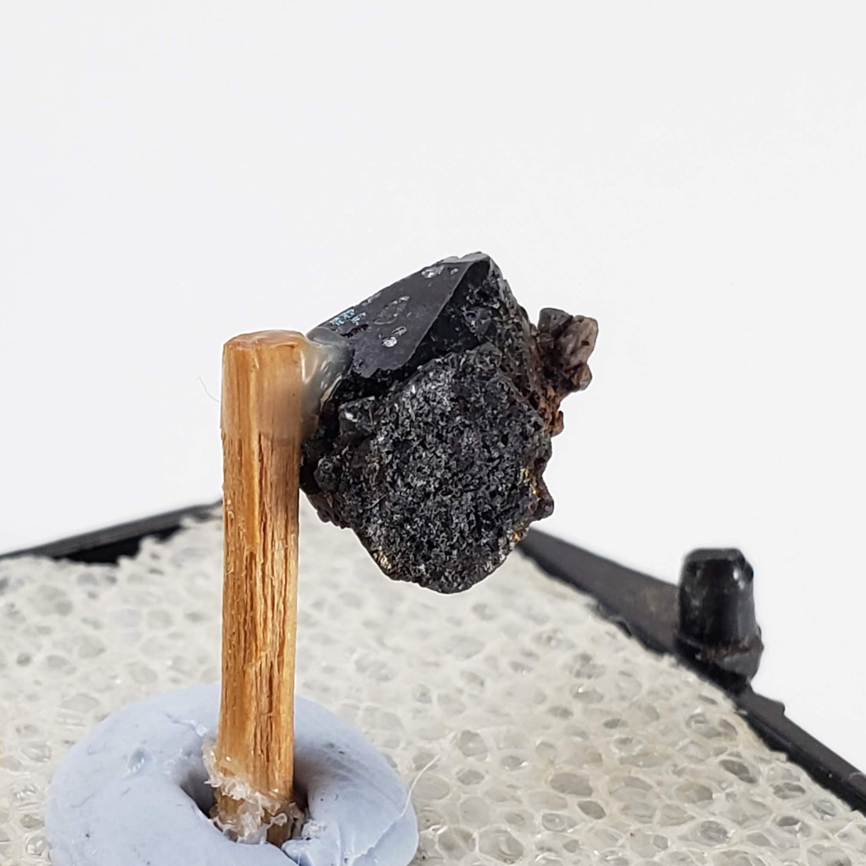 Brookite Crystal | Natural Arkansite | Perky Box Thumbnail Specimen | Magnet Cove, Arkansas, USA 4