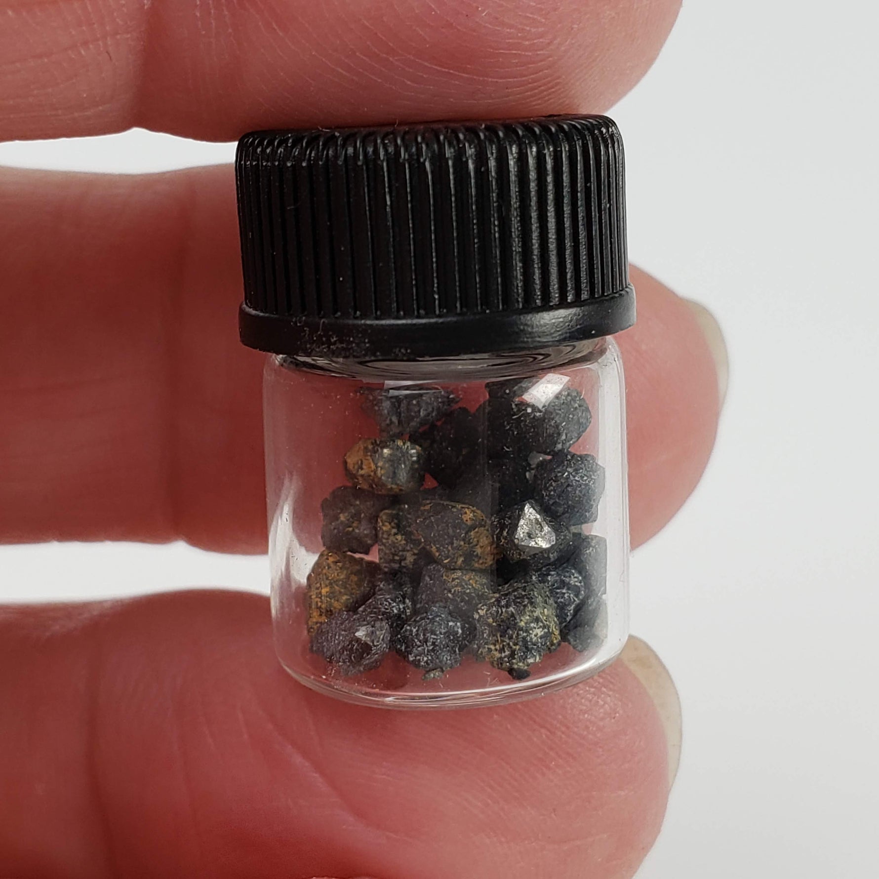  Brookite Crystal | Natural Arkansite | Specimen Jar | Magnet Cove, Arkansas, USA 4