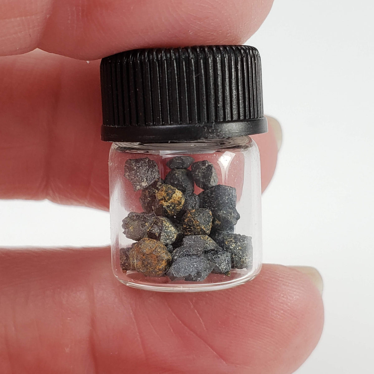  Brookite Crystal | Natural Arkansite | Specimen Jar | Magnet Cove, Arkansas, USA 5