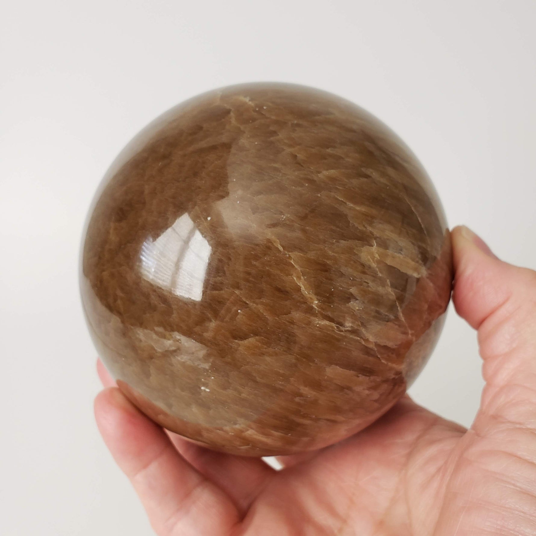  Brown Aragonite Sphere | 107 mm, 4.2 in | 1.9 kg 4