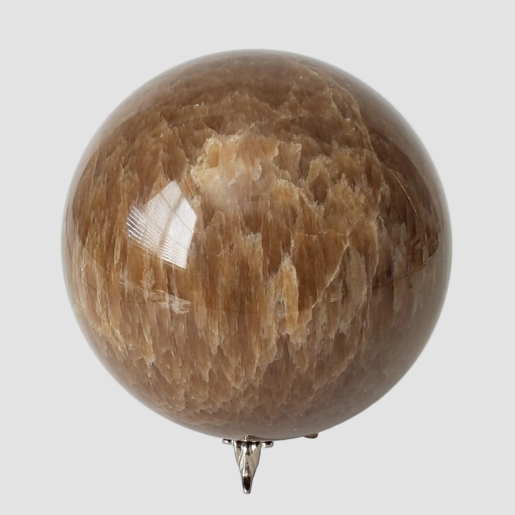  Brown Aragonite Sphere | 107 mm, 4.2 in | 1.9 kg 3