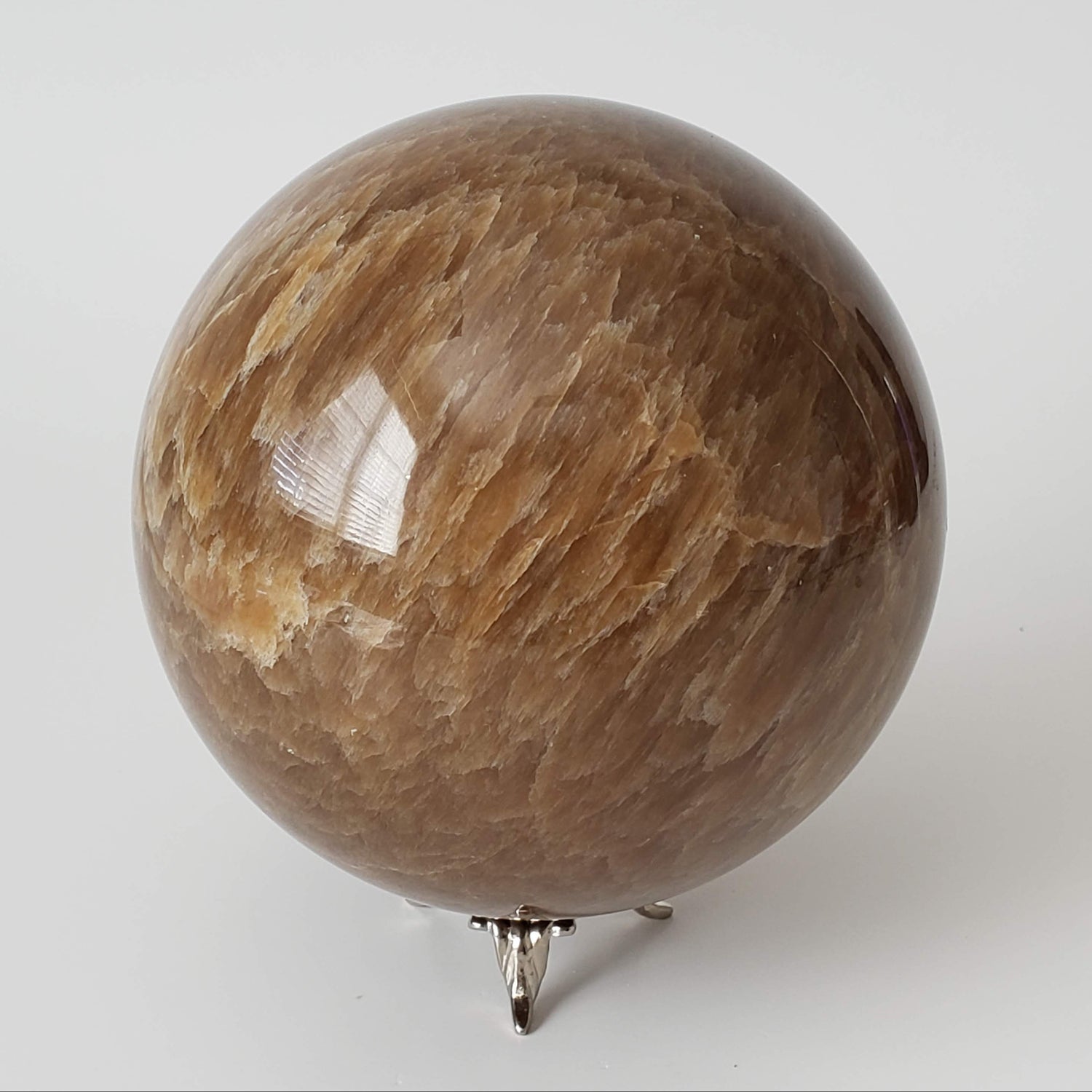  Brown Aragonite Sphere | 107 mm, 4.2 in | 1.9 kg 