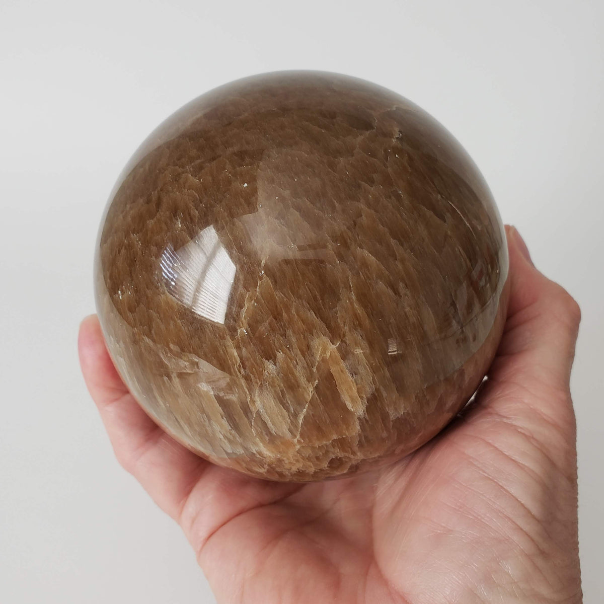  Brown Aragonite Sphere | 107 mm, 4.2 in | 1.9 kg 6
