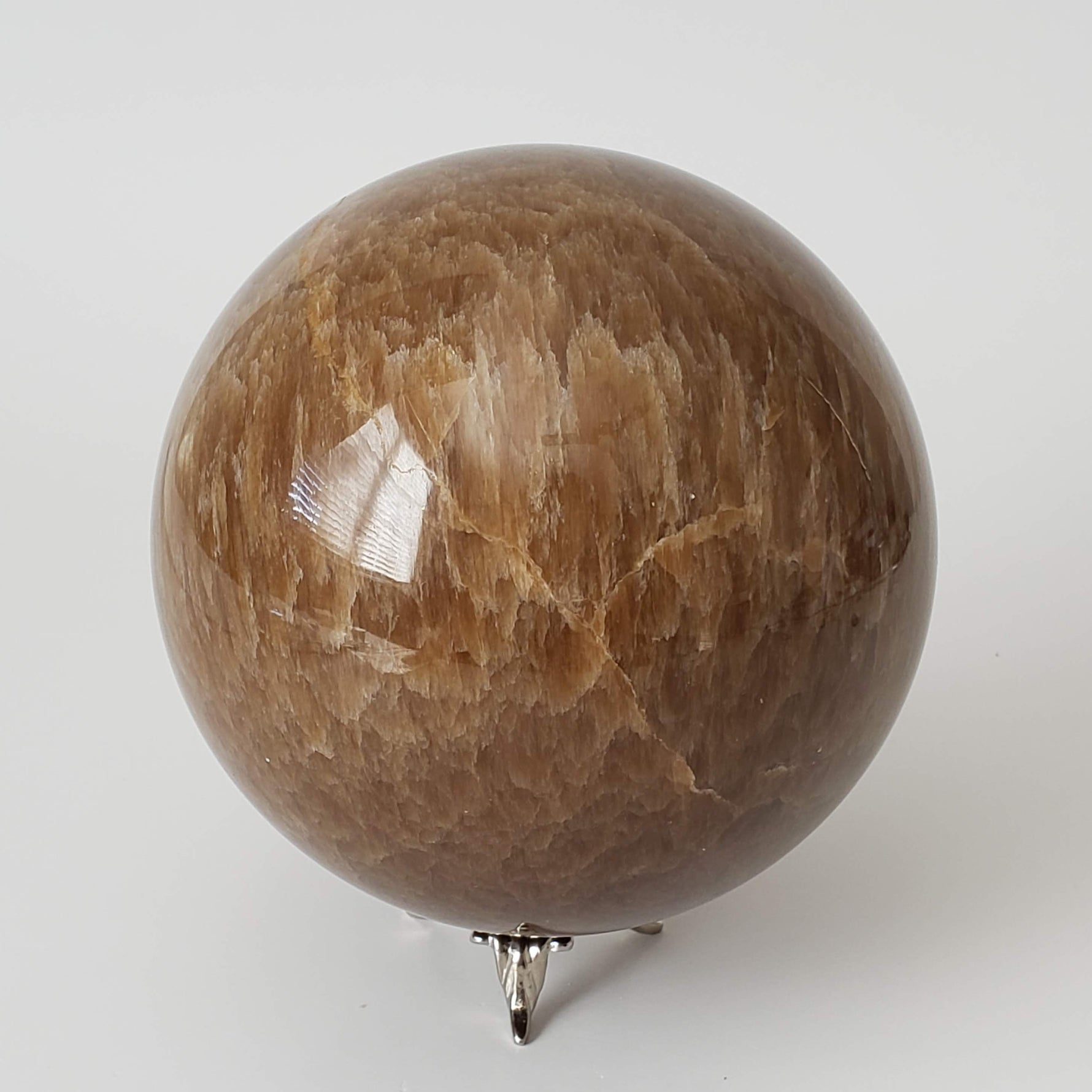  Brown Aragonite Sphere | 107 mm, 4.2 in | 1.9 kg 2