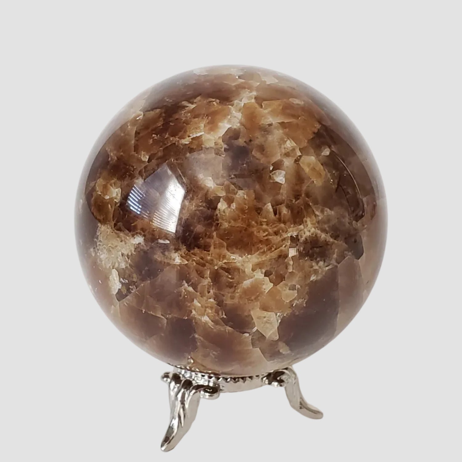  Brown Aragonite Sphere | 67 mm, 2.6 in | 427 grams 