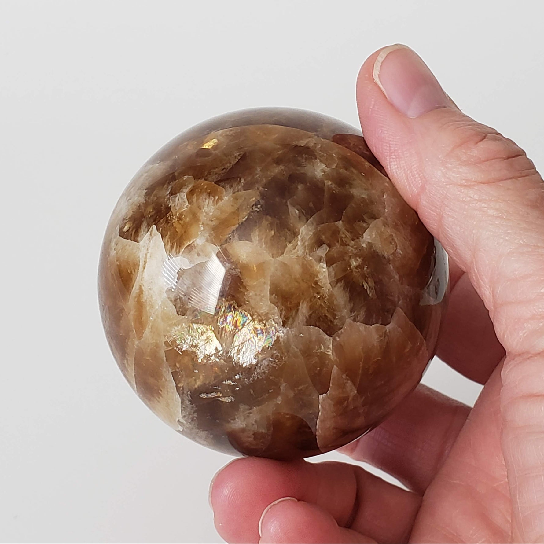  Brown Aragonite Sphere | 67 mm, 2.6 in | 427 grams 7